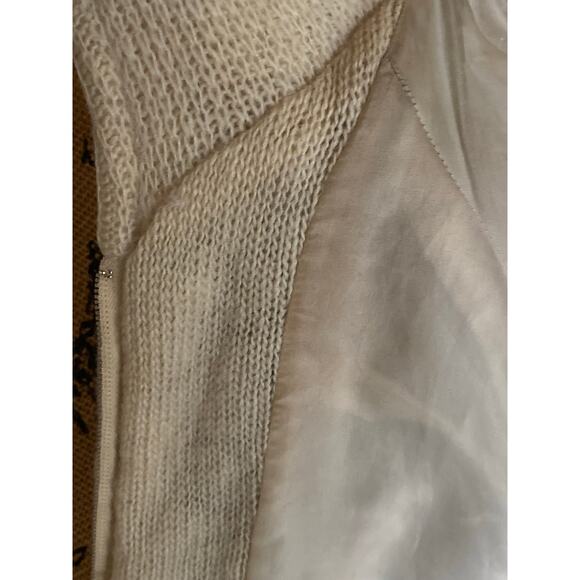 Vtg Hilda Ltd Wool Icelandic Zip Hooded Sweater Jacket Tie Belt Women's S - Picture 15 of 16